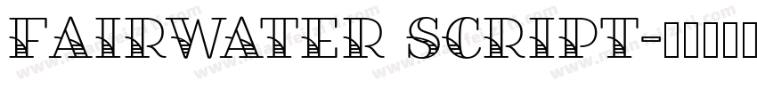 Fairwater Script字体转换